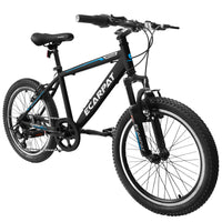 A20215 Kids Bicycle 20 Inch Kids Montain Bike Gear Shimano 7 Speed Bike For Boys And Girls Black Blue Steel