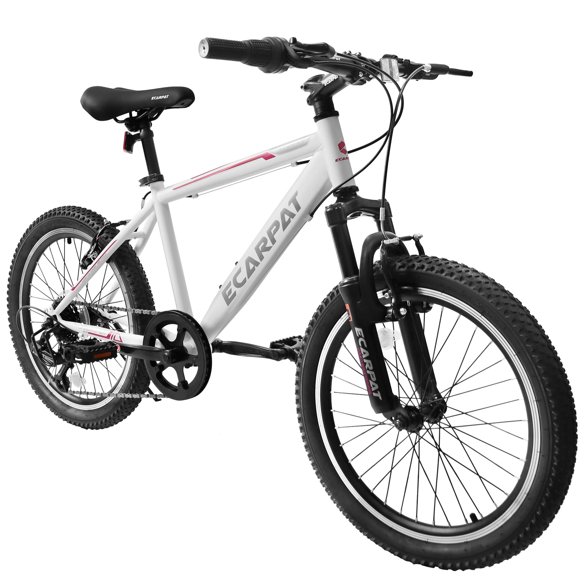 A20215 Kids Bicycle 20 Inch Kids Montain Bike Gear 7 Speed Bike For Boys And Girls White Pink Steel