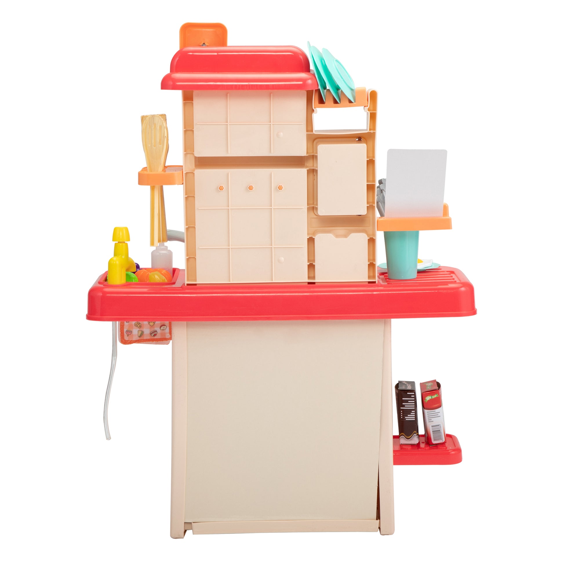 Kids Kitchen Playset Toys Red Red Polypropylene