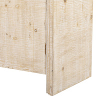 Retro Minimalist Curved Sideboard With Gold Handles And Adjustable Dividers For Living Room Or Dining Room Natural Wood Wash Natural Wood Wash Mdf