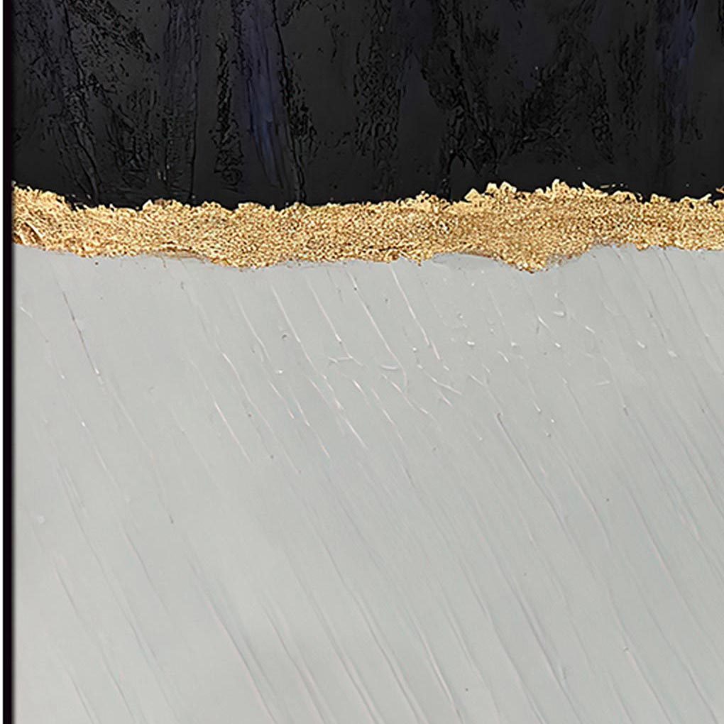 Home Hand Painted "Roots Of Midas" Oil Painting 48"H X 48"W Grey Black Canvas