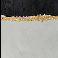 Home Hand Painted "Roots Of Midas" Oil Painting 48"H X 48"W Grey Black Canvas