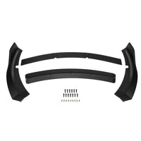 Matte Double Deck For Dodge Charger 2015 2022 Srt Style Front Lip Splitter Kit Black Abs