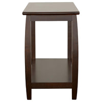 Cappuccino Rectangular Sofa Table Brown Espresso Primary Living Space Transitional Tabeltop Rectangular Shelves Console Tables Wood