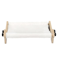 Cat Window Perch For Indoor Cats, Plush Cat Hammock, Window Seat Bed Shelf No Drilling No Suction Cup, Wood Natural Wood