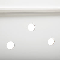 Cat Washroom Bench, Wood Litter Box Cover With Spacious Inner, Ventilated Holes, Removable Partition, Easy Access, White White Mdf