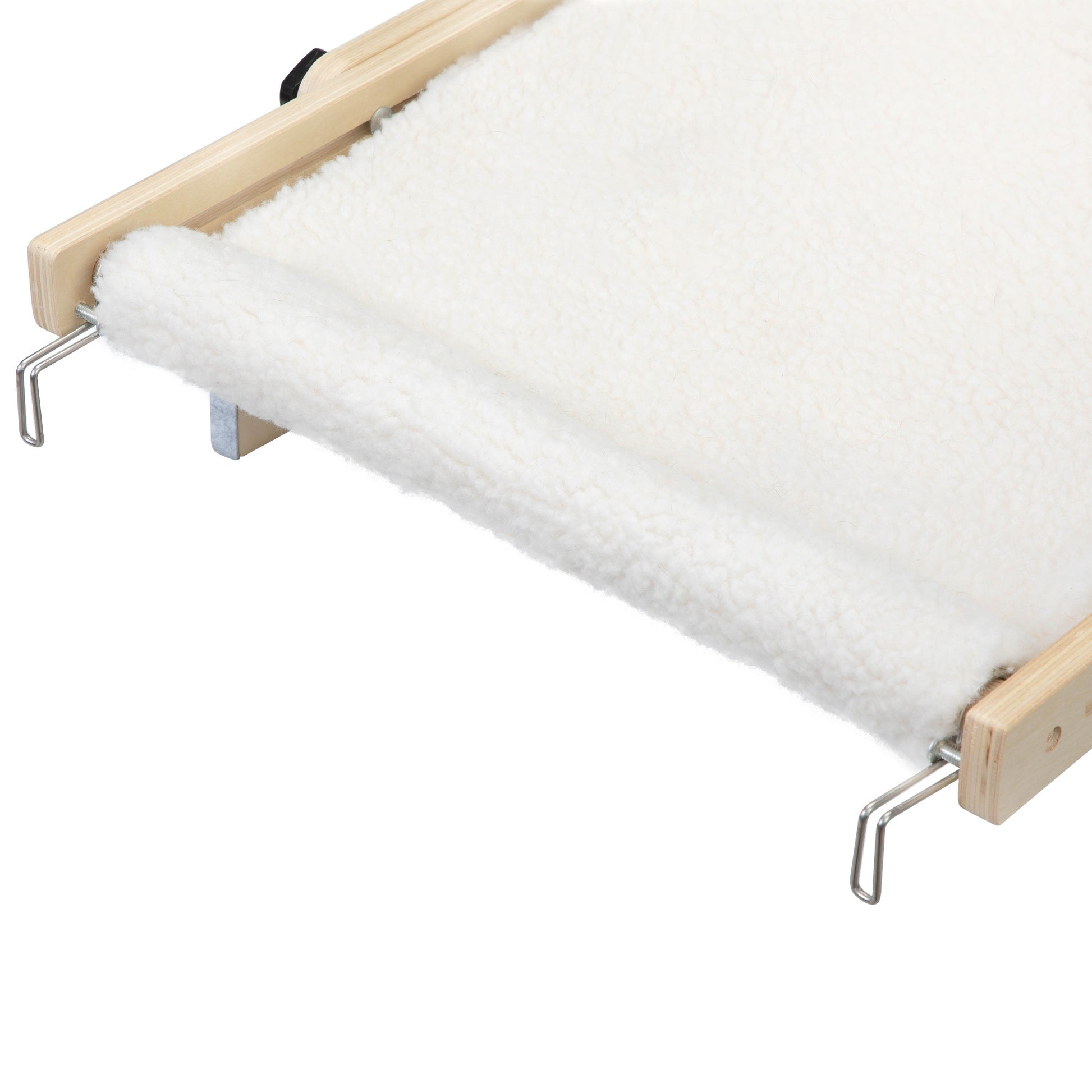 Cat Window Perch For Indoor Cats, Plush Cat Hammock, Window Seat Bed Shelf No Drilling No Suction Cup, Wood Natural Wood