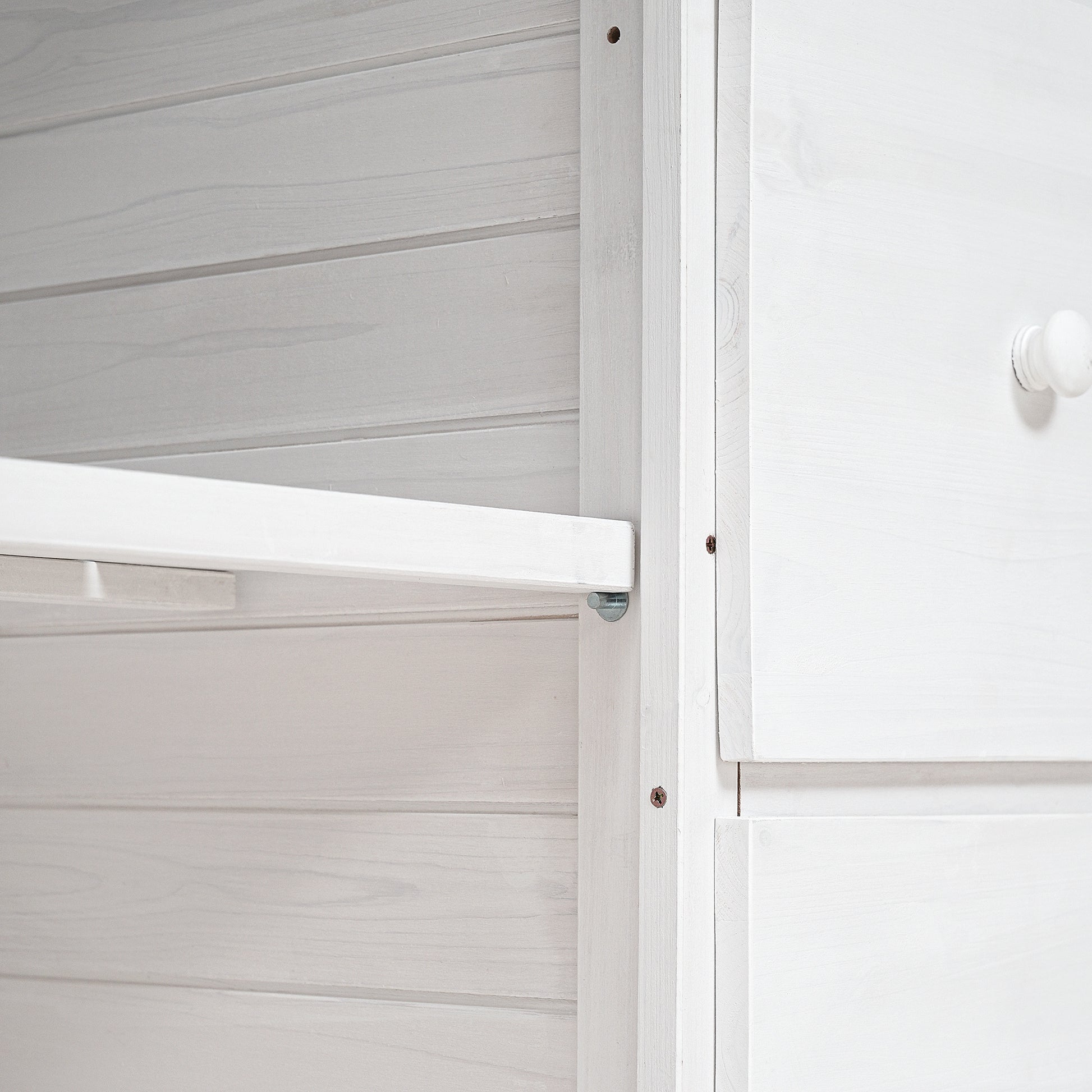 Garden Potting Bench Table, Rustic And Sleek Design With Multiple Drawers And Shelves For Storage, White And Gray White Gray Garden & Outdoor Rustic Wood