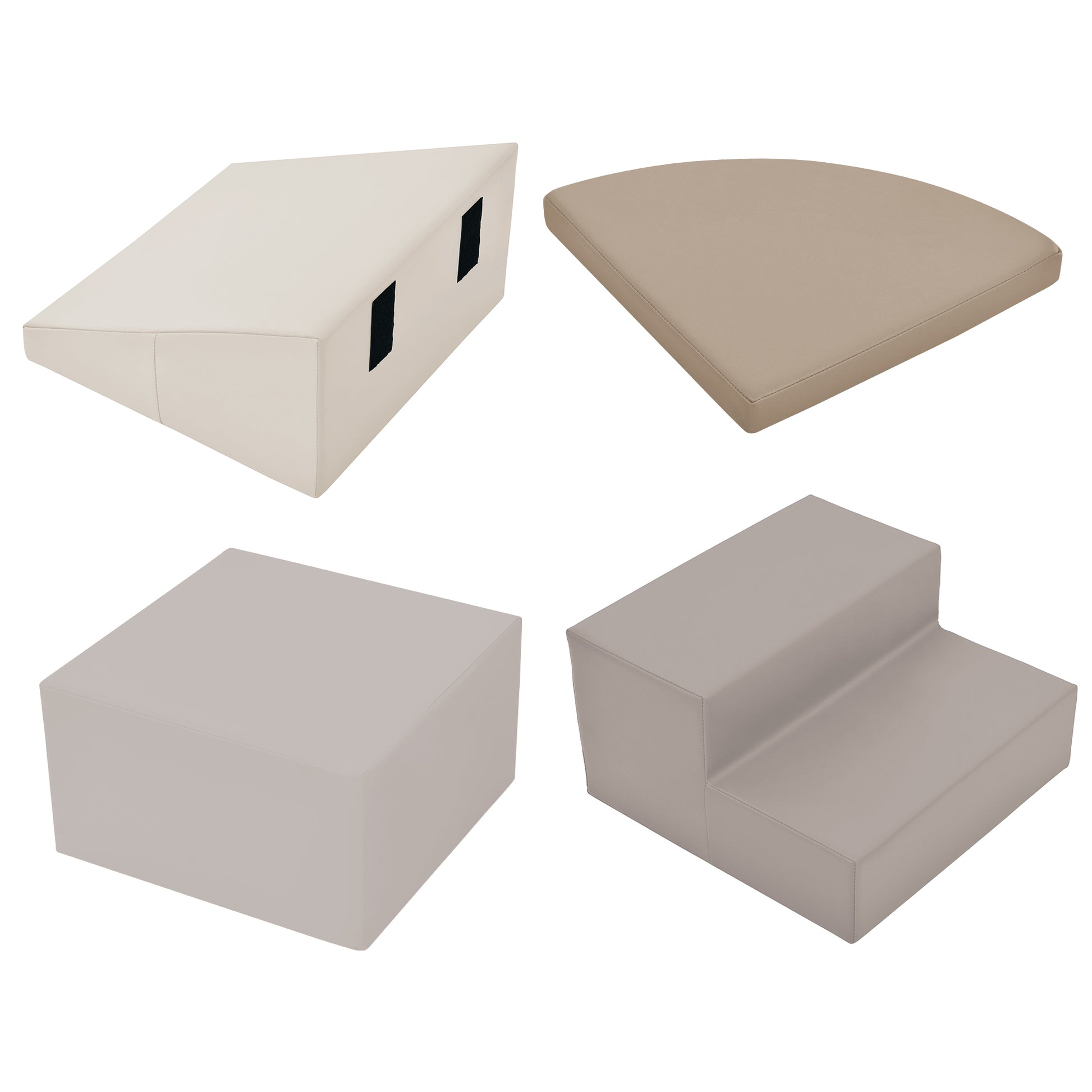 Soft Climb And Crawl Foam Playset, Safe Soft Foam Nugget Block For Infants, Preschools, Toddlers, Kids Crawling And Climbing Indoor Active Play Structure Beige Foam