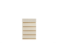 Delfano Modern Style 5 Pc Queen Bedroom Set Made With Wood In Beige Box Spring Not Required Queen Beige Wood 5 Piece Set Bedroom Bed Included,Chest Included,Dresser Included,Mirror Included,Nightstand Included Contemporary,Modern Solid Wood Mdf Velvet