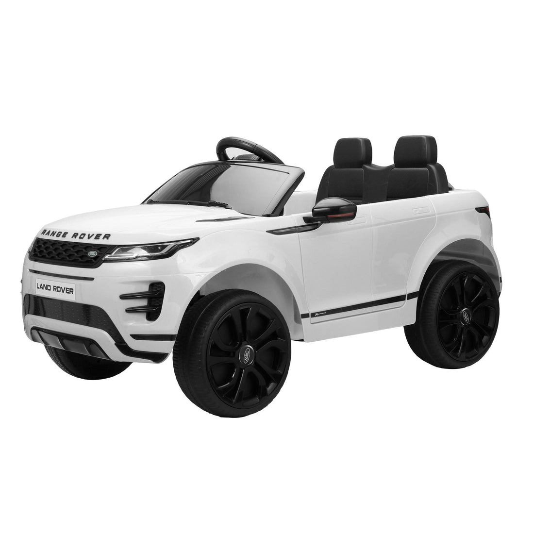 12V Land Rover Licensed Vehicle, Kids Ride On Car With 2.4G Rc, 4 Spring Suspension Wheels, Led Lights, Music, Electric Vehicle Toy For Boys Girls, 3 6 Years Old White White Polypropylene