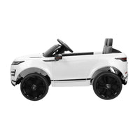 12V Land Rover Licensed Vehicle, Kids Ride On Car With 2.4G Rc, 4 Spring Suspension Wheels, Led Lights, Music, Electric Vehicle Toy For Boys Girls, 3 6 Years Old White White Polypropylene