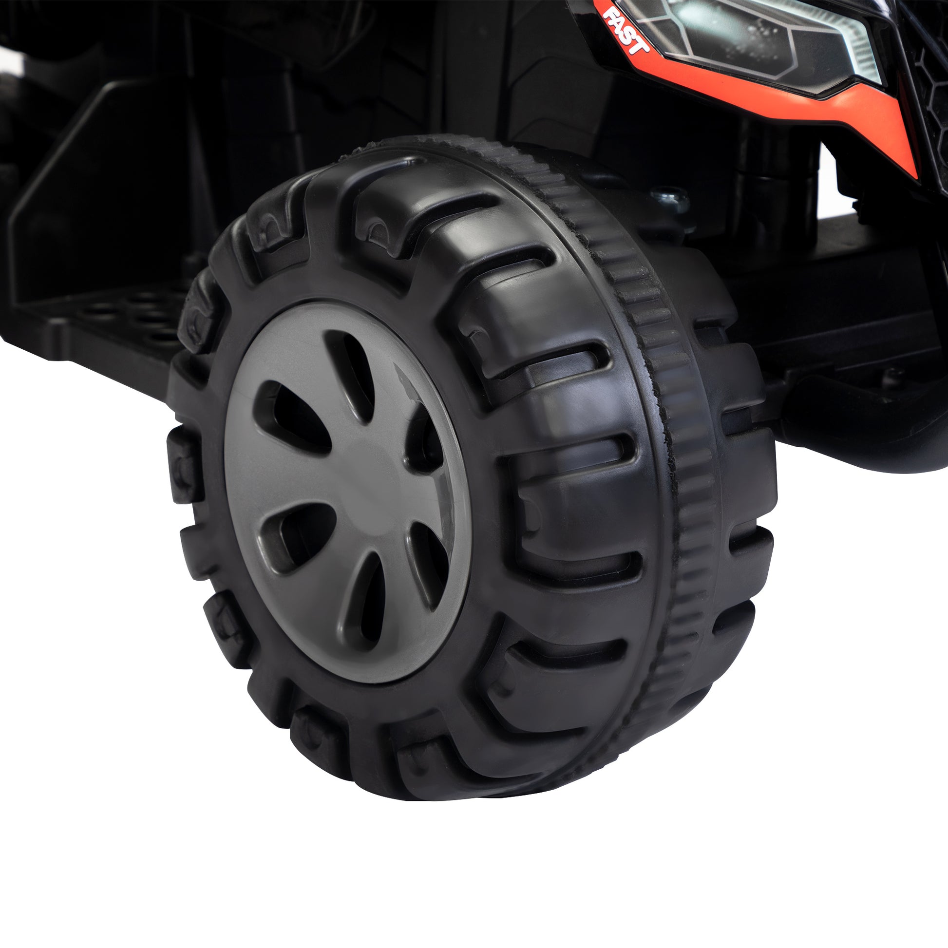 Kids Ride On Atv, 6V Battery Powered Electric Quad Car With Music, Led Lights And Spray Device, 4 Wheeled Ride On Toy For Toddlers Age 3 5, Black Black Polypropylene