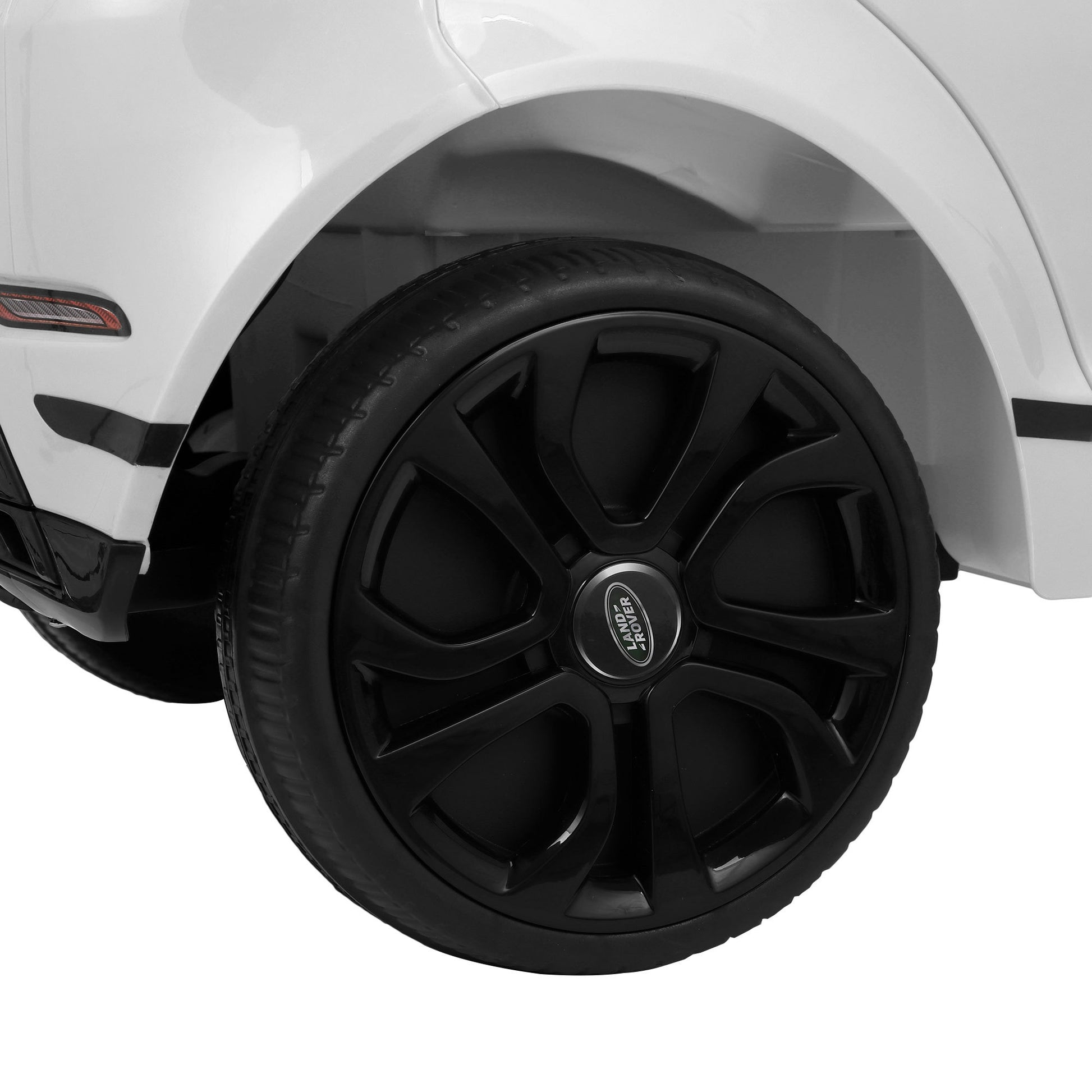 12V Land Rover Licensed Vehicle, Kids Ride On Car With 2.4G Rc, 4 Spring Suspension Wheels, Led Lights, Music, Electric Vehicle Toy For Boys Girls, 3 6 Years Old White White Polypropylene