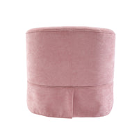 360 Degree Swivel Accent Armchair Linen Blend Pink Pink Upholstered