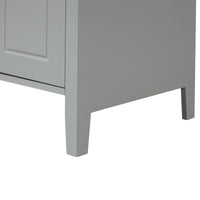 24" Bathroom Vanity With Sink, Bathroom Vanity Cabinet With Two Drawers And Door, Adjustable Shelf, Solid Wood And Mdf, Grey Grey Solid Wood Mdf