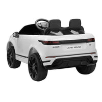 12V Land Rover Licensed Vehicle, Kids Ride On Car With 2.4G Rc, 4 Spring Suspension Wheels, Led Lights, Music, Electric Vehicle Toy For Boys Girls, 3 6 Years Old White White Polypropylene