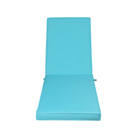 2Pcs Set Outdoor Lounge Chair Cushion Replacement Patio Funiture Seat Cushion Chaise Lounge Cushion Sky Blue Yes Lounge Blue Uv Resistant Frame Fade Resistant Cushion 2 Person Seating Group Polyester