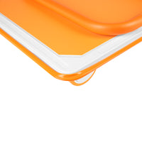 Foldable Push Cart Dolly 660 Lb. Capacity Heavy Duty Moving Platform Hand Truck Folding & Rolling White & Orange Flatbed Carts Orange Steel