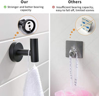 4 Pieces Matte Black Bathroom Accessories Set, Stainless Steel Bathroom Hardware Set, Bath Towel Bar Set, Towel Racks For Bathroom Wall Mounted. Black Bathroom Antique,Classic,Industrial,Modern Stainless Steel