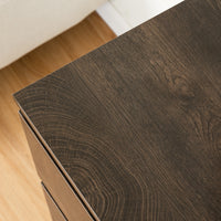 Drawer Dresser Cabinet, Sideboard, Bar Counter, Buffet Counter, Table Lockers, Three Plus Three Drawers Audit, Can Be Used For Dining Room, Living Room, Bedroom, Kitchen Corridor, Color: Dark Gray