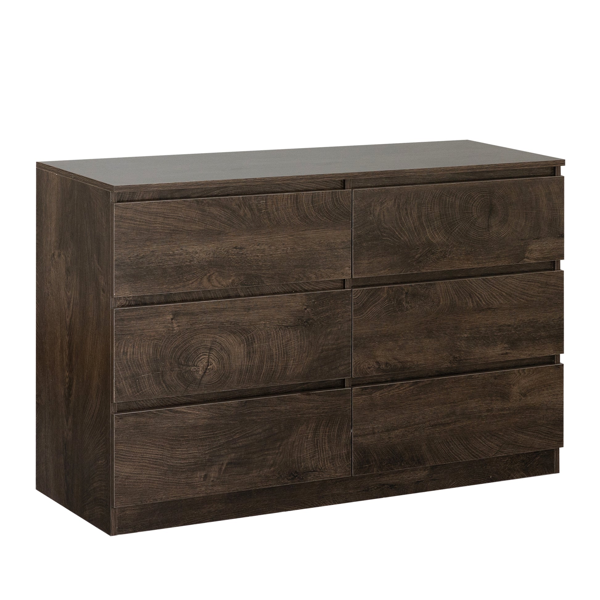Drawer Dresser Cabinet, Sideboard, Bar Counter, Buffet Counter, Table Lockers, Three Plus Three Drawers Audit, Can Be Used For Dining Room, Living Room, Bedroom, Kitchen Corridor, Color: Dark Gray