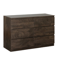 Drawer Dresser Cabinet, Sideboard, Bar Counter, Buffet Counter, Table Lockers, Three Plus Three Drawers Audit, Can Be Used For Dining Room, Living Room, Bedroom, Kitchen Corridor, Color: Dark Gray
