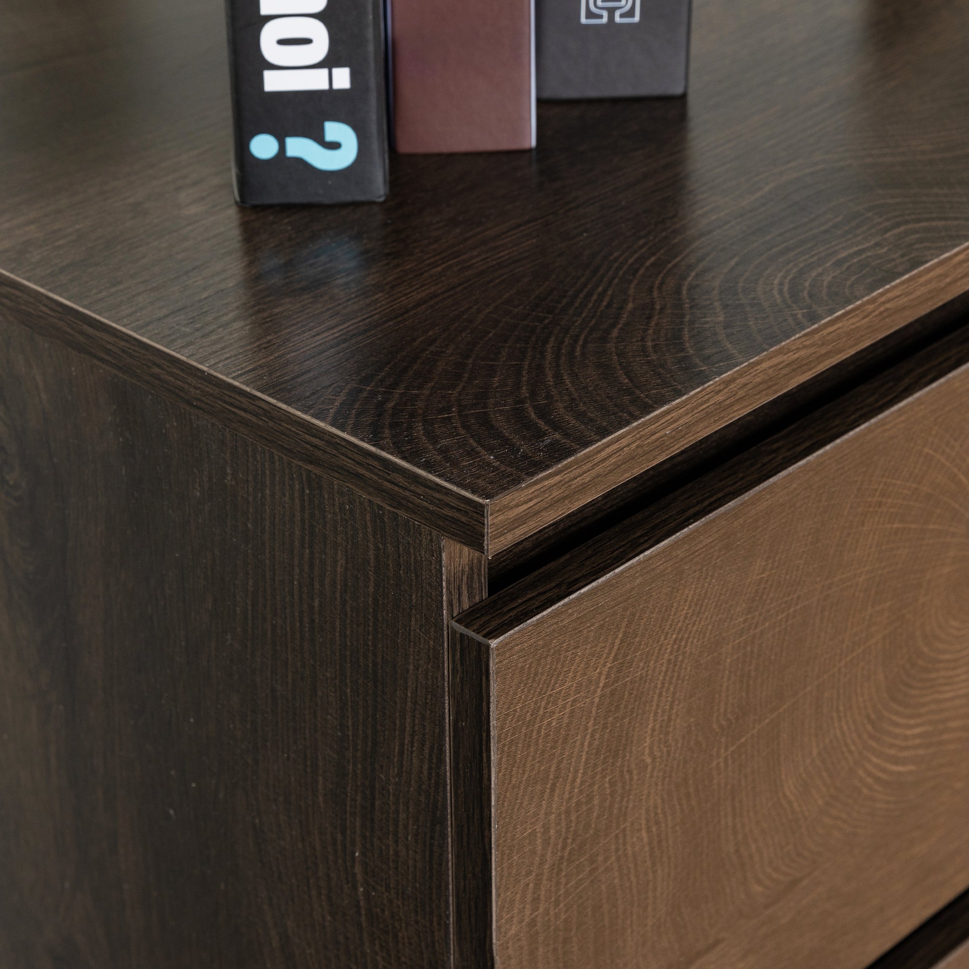 Drawer Dresser Cabinet, Sideboard, Bar Counter, Buffet Counter, Table Lockers, Three Plus Three Drawers Audit, Can Be Used For Dining Room, Living Room, Bedroom, Kitchen Corridor, Color: Dark Gray