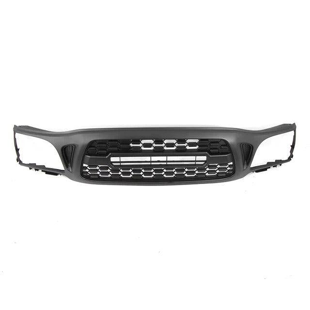 Grill For 2001 2004 Toyota Tacoma Trd Aftermarket Grill Replacement W Letters Matt Black Abs Abs