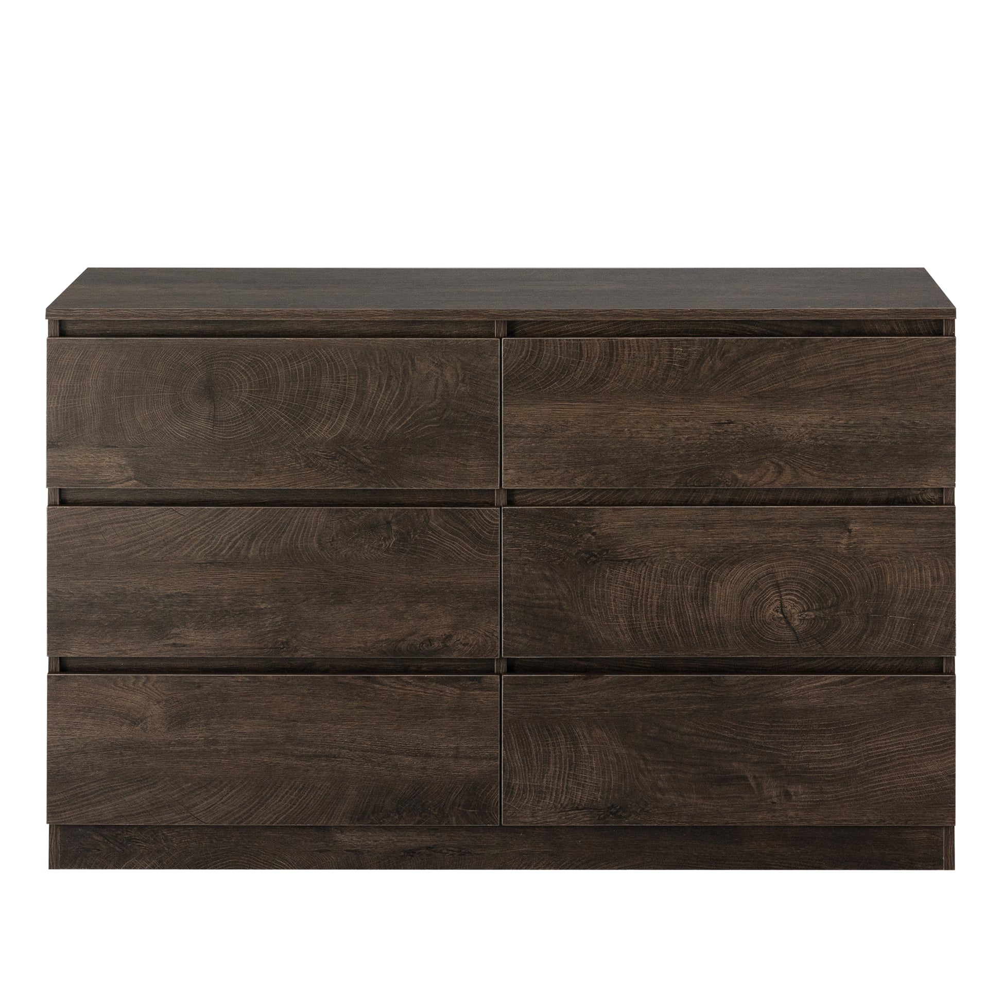 Drawer Dresser Cabinet, Sideboard, Bar Counter, Buffet Counter, Table Lockers, Three Plus Three Drawers Audit, Can Be Used For Dining Room, Living Room, Bedroom, Kitchen Corridor, Color: Dark Gray
