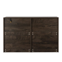 Drawer Dresser Cabinet, Sideboard, Bar Counter, Buffet Counter, Table Lockers, Three Plus Three Drawers Audit, Can Be Used For Dining Room, Living Room, Bedroom, Kitchen Corridor, Color: Dark Gray