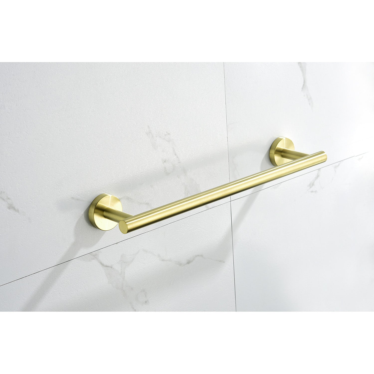 9 Piece Stainless Steel Bathroom Towel Rack Set Wall Mount Brushed Gold Stainless Steel