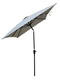 6 X 9Ft Patio Umbrella Outdoor Waterproof Umbrella With Crank And Push Button Tilt Without Flap For Garden Backyard Pool Swimming Pool Market Frozen Dew Steel