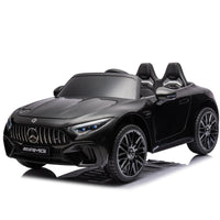 24V Ride On Car W Parent Remote Control,Seat Width 18.11 Inch,Licensed Mercedes Benz Sl63 Car For Kids,200W Speed1.86 4.97Mph Secure Slow Start,Bluetooth,Led,Headlight, Music Player & Horn, Soft