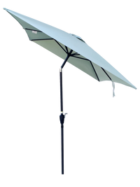 6 X 9Ft Patio Umbrella Outdoor Waterproof Umbrella With Crank And Push Button Tilt Without Flap For Garden Backyard Pool Swimming Pool Market Frosty Green Steel