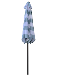 9Ft Umbrella Ice Blue Stripe Ice Blue Stripe Metal