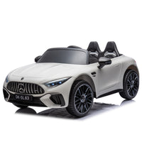 24V Ride On Car W Parent Remote Control,Seat Width 18.11 Inch,Licensed Mercedes Benz Sl63 Car For Kids,200W Speed1.86 4.97Mph Secure Slow Start,Bluetooth,Led,Headlight, Music Player & Horn, Soft