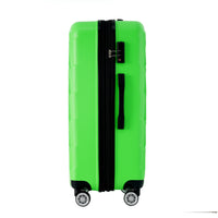 3 Piece Luggage Set Suitcase Set, Abs Hard Shell Lightweight Expandable Travel Luggage With Tsa Lock, Spinner Wheels For Men Women Green Abs