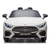 24V Ride On Car W Parent Remote Control,Seat Width 18.11 Inch,Licensed Mercedes Benz Sl63 Car For Kids,200W Speed1.86 4.97Mph Secure Slow Start,Bluetooth,Led,Headlight, Music Player & Horn, Soft