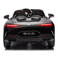 24V Ride On Car W Parent Remote Control,Seat Width 18.11 Inch,Licensed Mercedes Benz Sl63 Car For Kids,200W Speed1.86 4.97Mph Secure Slow Start,Bluetooth,Led,Headlight, Music Player & Horn, Soft