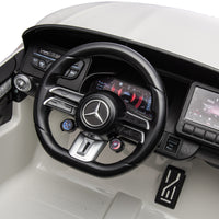 24V Ride On Car W Parent Remote Control,Seat Width 18.11 Inch,Licensed Mercedes Benz Sl63 Car For Kids,200W Speed1.86 4.97Mph Secure Slow Start,Bluetooth,Led,Headlight, Music Player & Horn, Soft