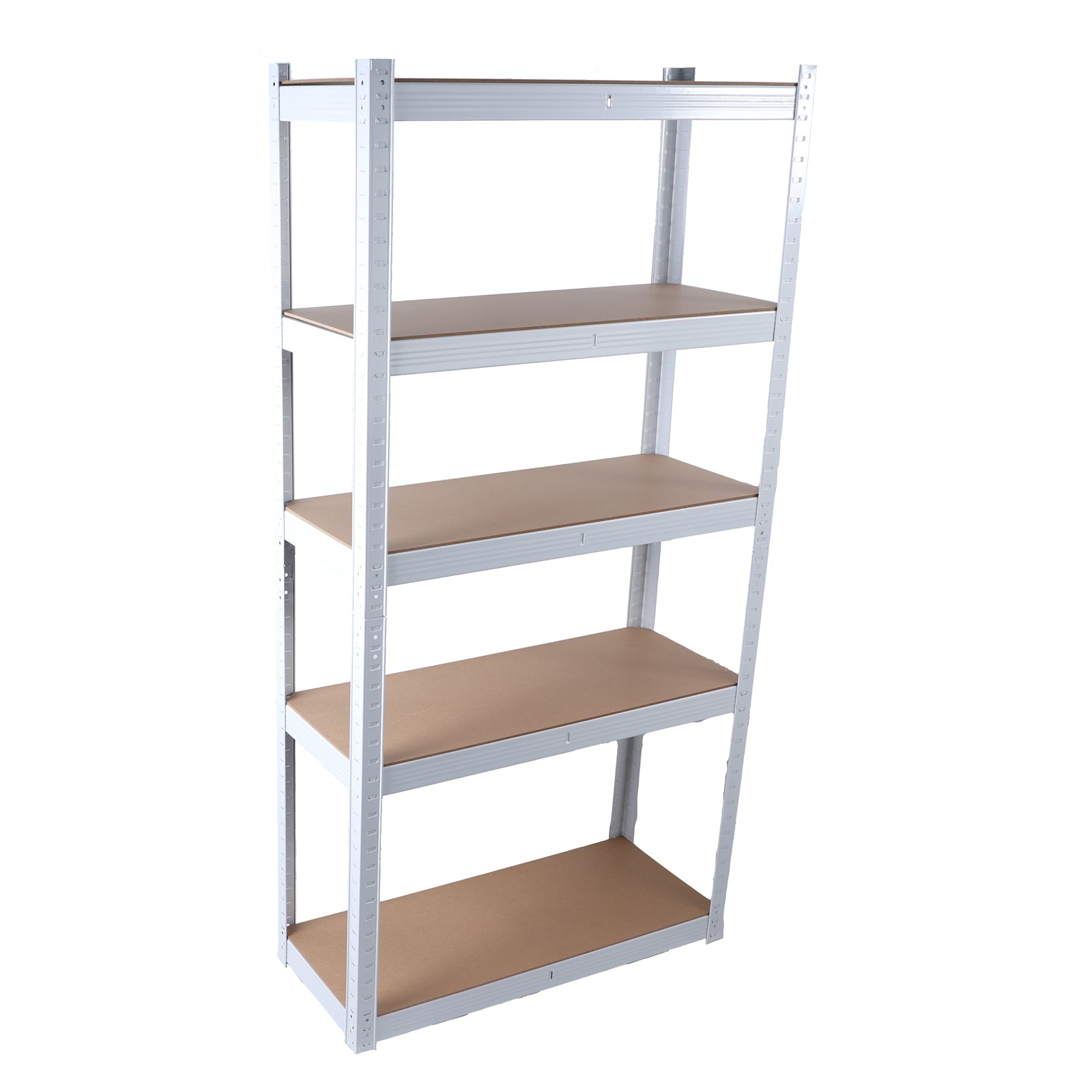 5 Tier Laminated White Metal Shelving Unit Adjustable Garage Storage Utility Rack Heavy Duty Shelves Organization Multipurpose Shelf Warehouse Basement Pantry 29" W X 12" D X 59" H 1Pack White Abs Steel Q235 Wood Pvc