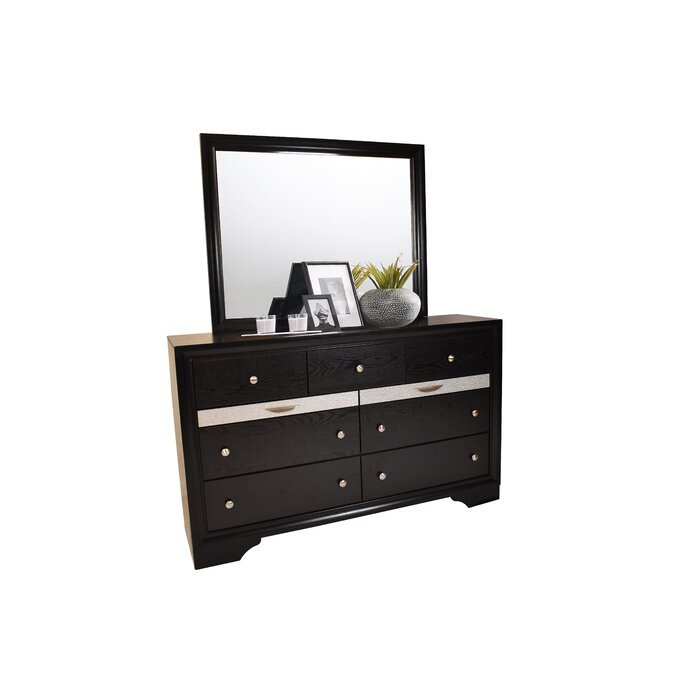 Matrix Traditional Style Full 5Pc Storage Bedroom Set Made With Wood In Black Box Spring Not Required Full Black Wood 5 Piece Set Bedroom Bed Included,Chest Included,Dresser Included,Mirror Included,Nightstand Included Traditional Solid Wood Mdf Wood