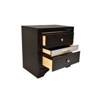 Matrix Traditional Style Full 5Pc Storage Bedroom Set Made With Wood In Black Box Spring Not Required Full Black Wood 5 Piece Set Bedroom Bed Included,Chest Included,Dresser Included,Mirror Included,Nightstand Included Traditional Solid Wood Mdf Wood