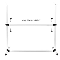 4 Pack Adjustable Dog Agility Jumps With Carry Bag Exercise Dog Jumping Hurdles For Indoor Outdoor Dog Agility Course Game, White White Plastic Indoor & Outdoor Use