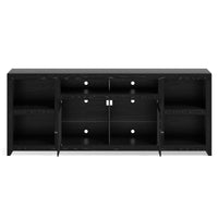 Skyline 75 Inch Tv Stand Console For Tvs Up To 90 Inches, No Assembly Required, Mocha Finish Brown Espresso Primary Living Space 70 79 Inches 80 89 Inches Contemporary,Modern Poplar 85 Inches Wood