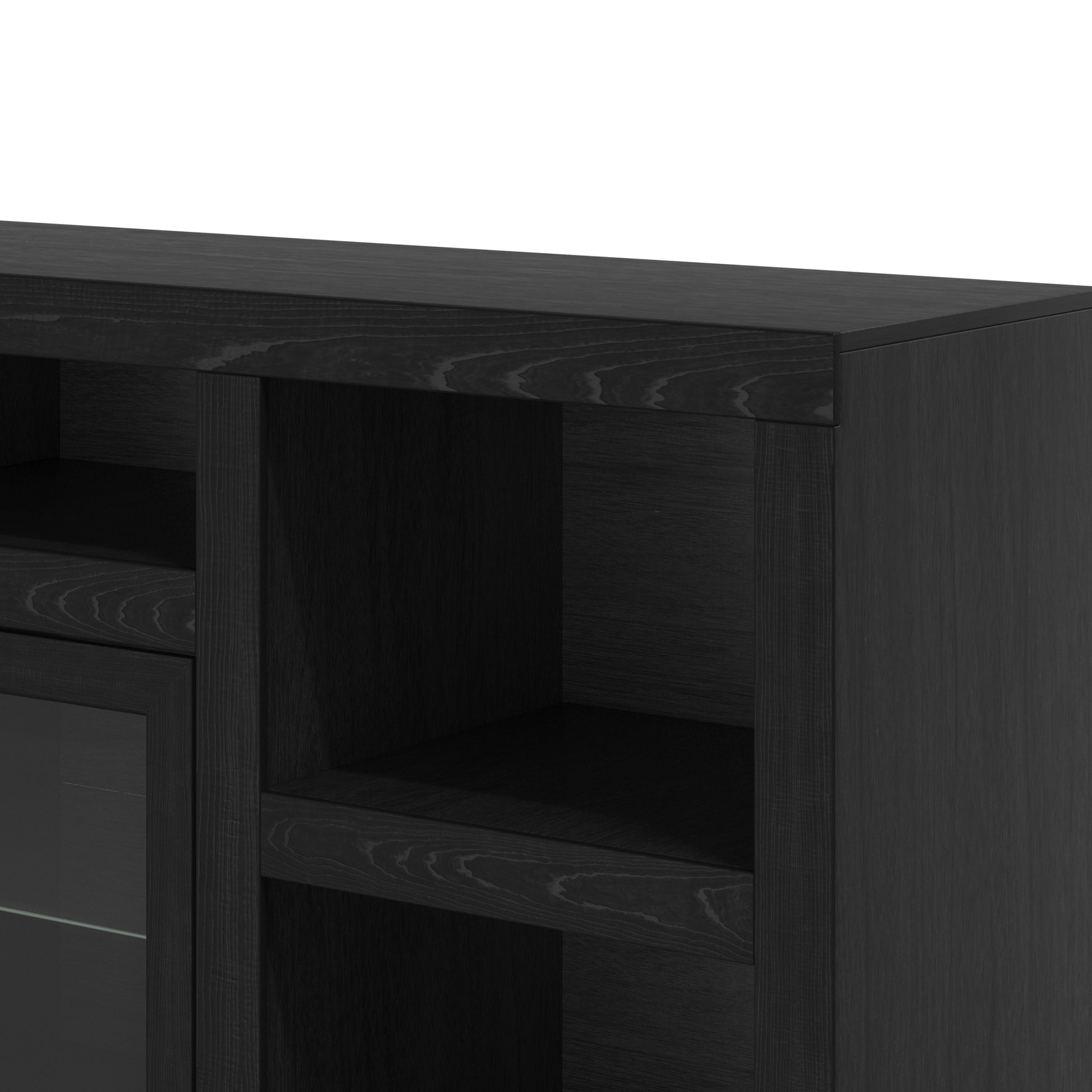 Skyline 75 Inch Tv Stand Console For Tvs Up To 90 Inches, No Assembly Required, Mocha Finish Brown Espresso Primary Living Space 70 79 Inches 80 89 Inches Contemporary,Modern Poplar 85 Inches Wood