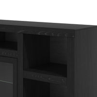 Skyline 75 Inch Tv Stand Console For Tvs Up To 90 Inches, No Assembly Required, Mocha Finish Brown Espresso Primary Living Space 70 79 Inches 80 89 Inches Contemporary,Modern Poplar 85 Inches Wood