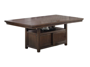 Dining Room Furniture Dining Table Rustic Espresso Table W Storage Base Wooden Top 1Pc Rectangular Table Only Espresso Espresso Dining Room Contemporary,Modern Pine Kitchen & Dining Tables Rubber Wood