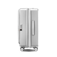 Luggage Sets 3 Piece 20 24 28 , Expandable Carry On Luggage With Tsa Lock Airline Approved, 100% Pc Hard Shell And Lightweight Suitcase With Front Pocket And Spinner Wheels Silver Pc